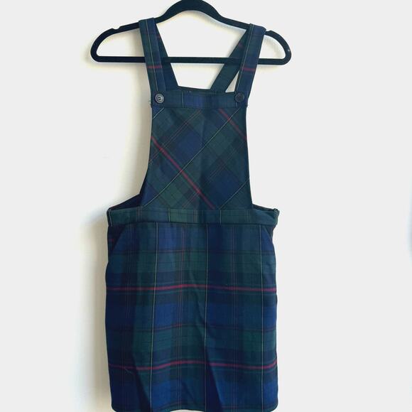 Forever 21 Navy and Blue Plaid Overall Dress - Small - Picture 1 of 6